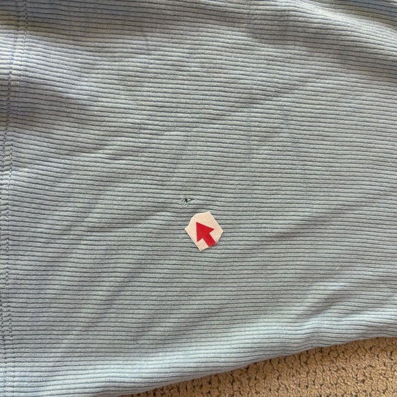 BDG Shannen Slinky V-Neck Long Sleeve T-Shirt in Blue - Picture 9 of 9